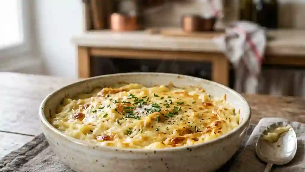 Purée onctueuse au Beaufort fondu - Photo de présentation