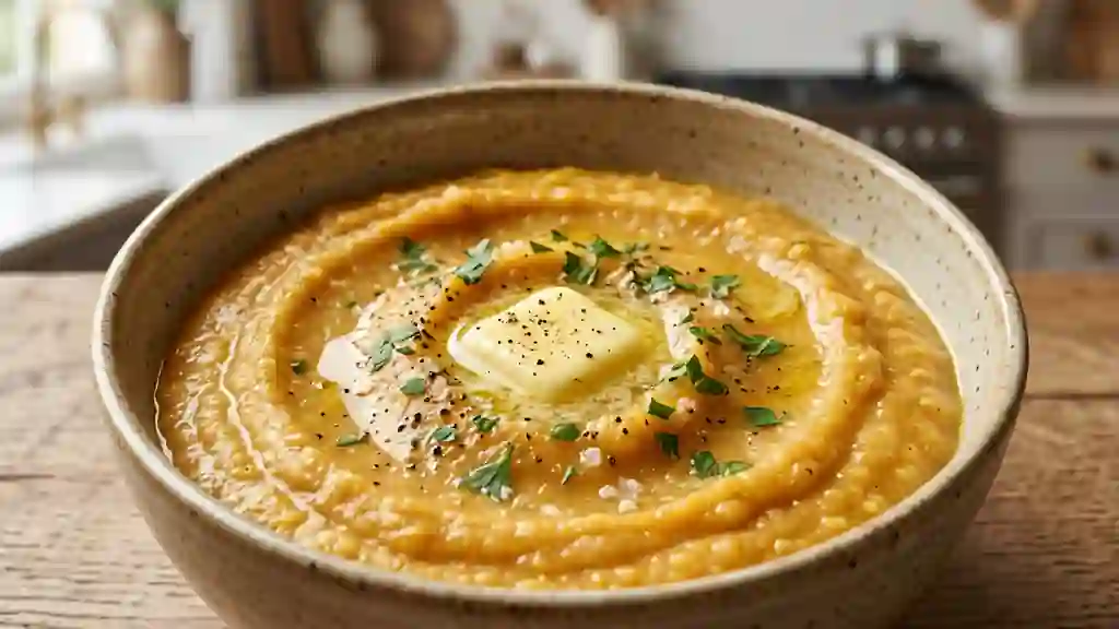 Mousseline onctueuse de pois cassés et navets - Photo de présentation