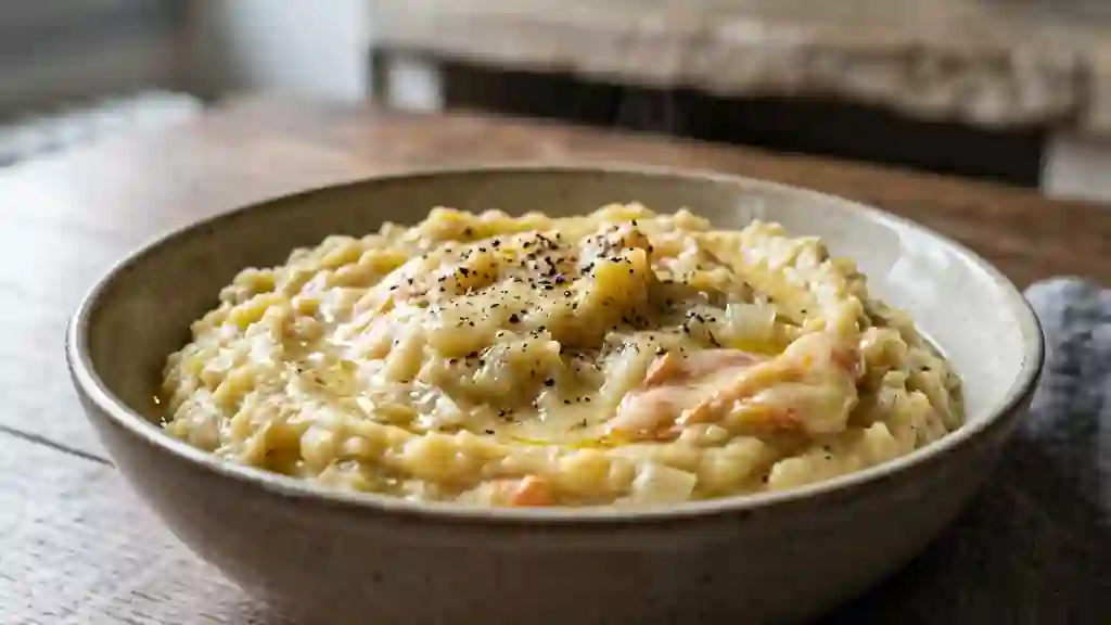 Purée d'endives onctueuse au Reblochon fondu - Photo de présentation