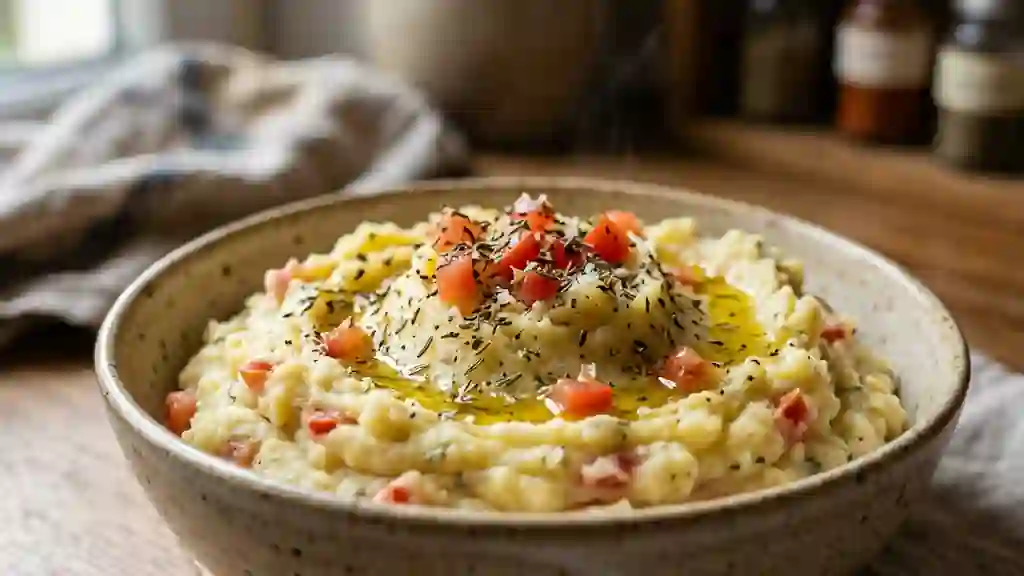 Purée provençale onctueuse à l’huile d’olive - Photo de présentation