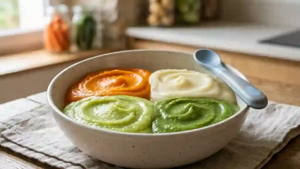 Mes premières purées de légumes fondantes - Photo de présentation
