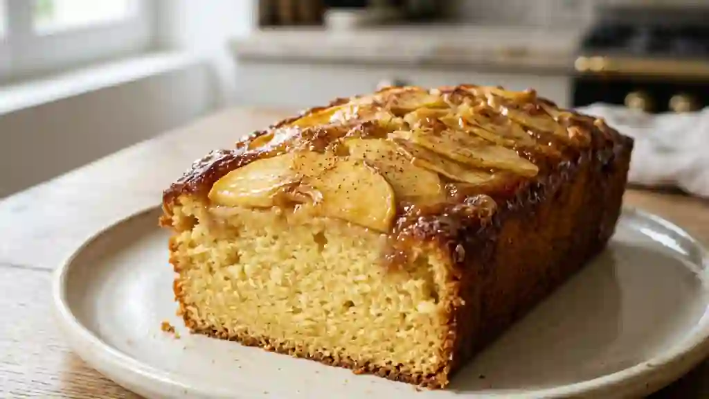 Quatre-quart rôti aux pommes et caramel - Photo de présentation