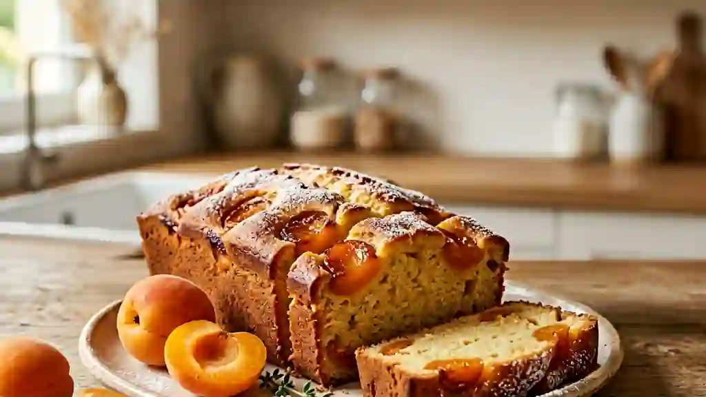 Quatre-quarts moelleux aux abricots fondants - Photo de présentation