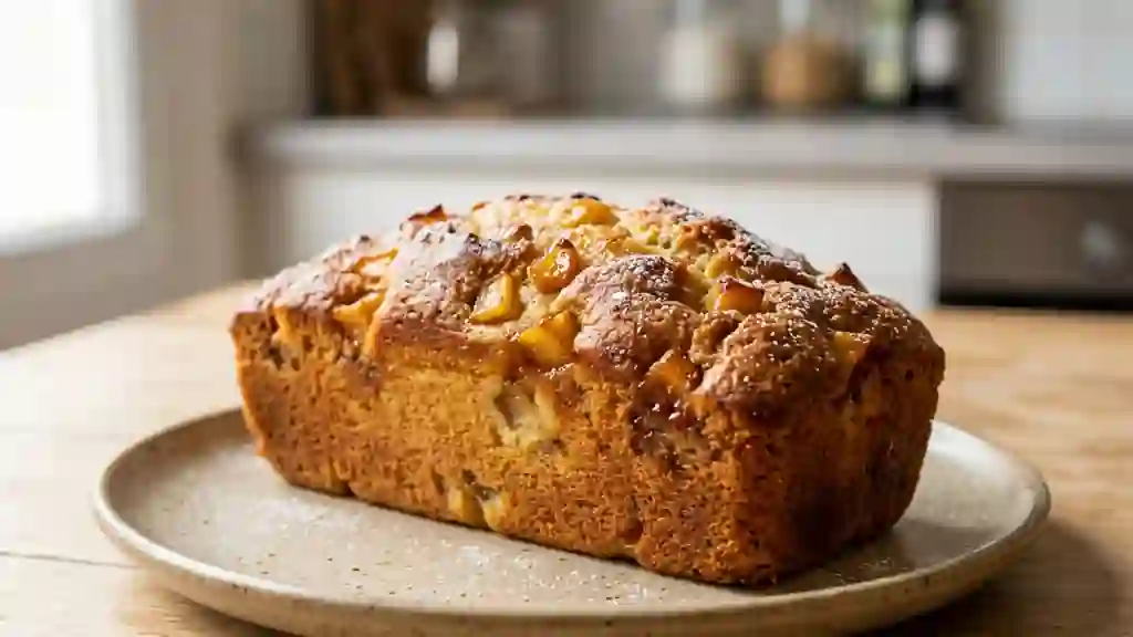 Quatre-quart fondant aux pommes caramélisées - Photo de présentation