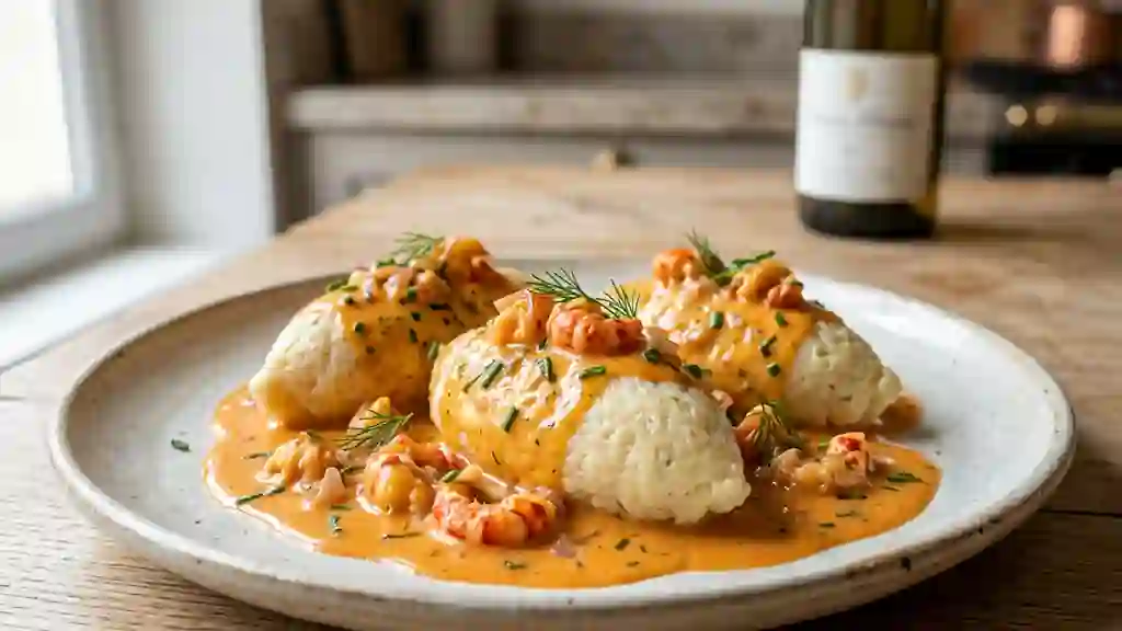 Quenelles de brochet et beurre d'écrevisses - Photo de présentation