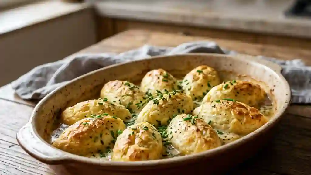 Quenelles au chèvre aériennes et dorées - Photo de présentation