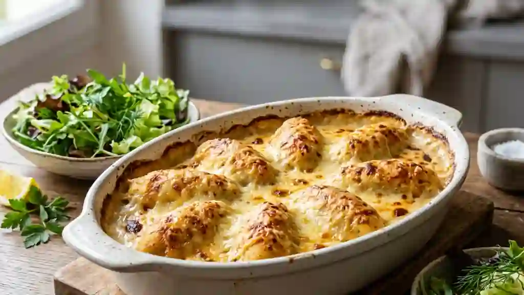 Quenelles de poisson au gratin onctueux - Photo de présentation