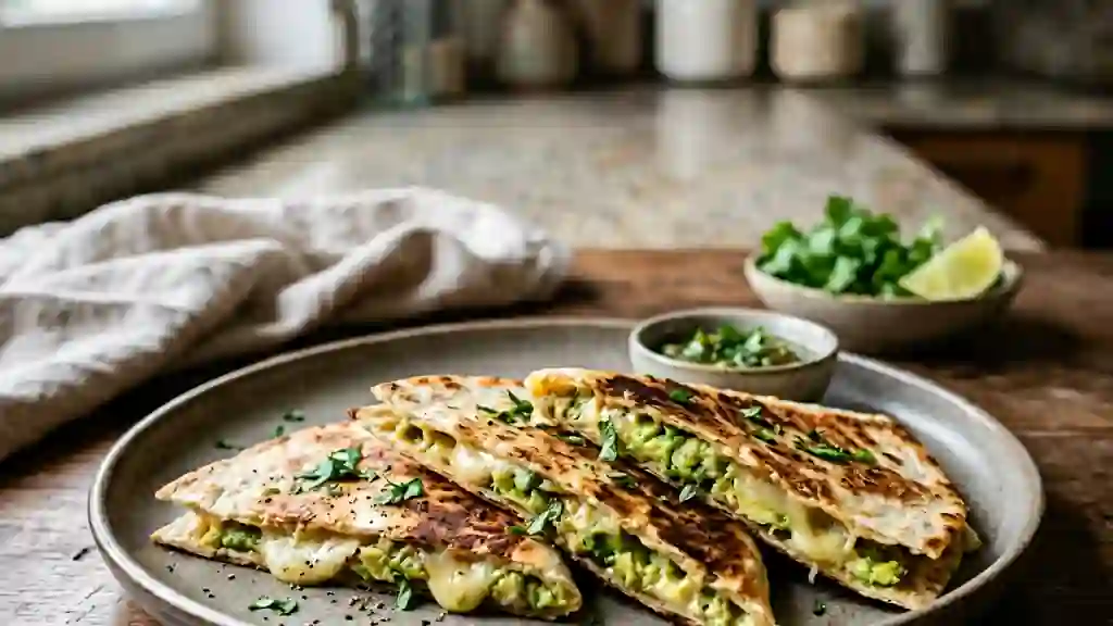 Quesadillas Avocat & Fromage Fondu - Photo de présentation