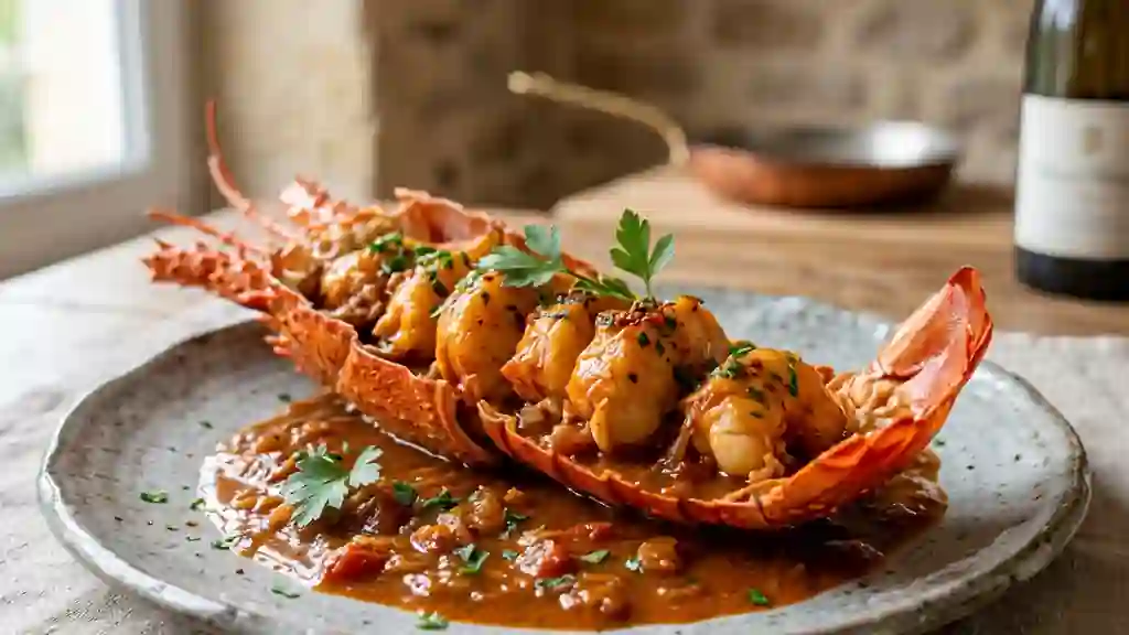 Queue de langouste fondante à l'armoricaine - Photo de présentation