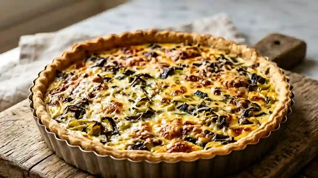 Quiche Fondante aux Poireaux Confits - Photo de présentation