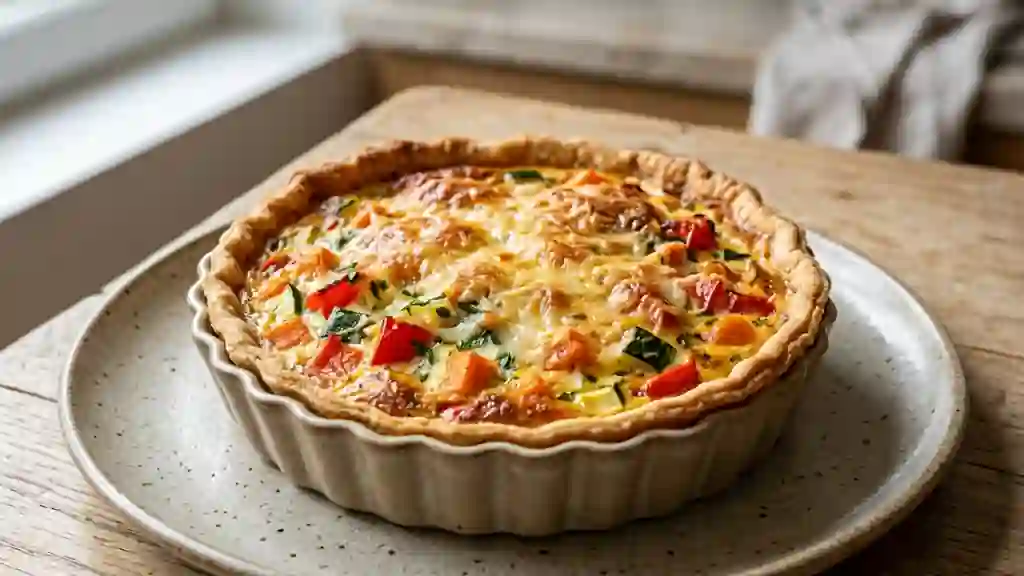 Quiche fondante aux légumes croquants - Photo de présentation