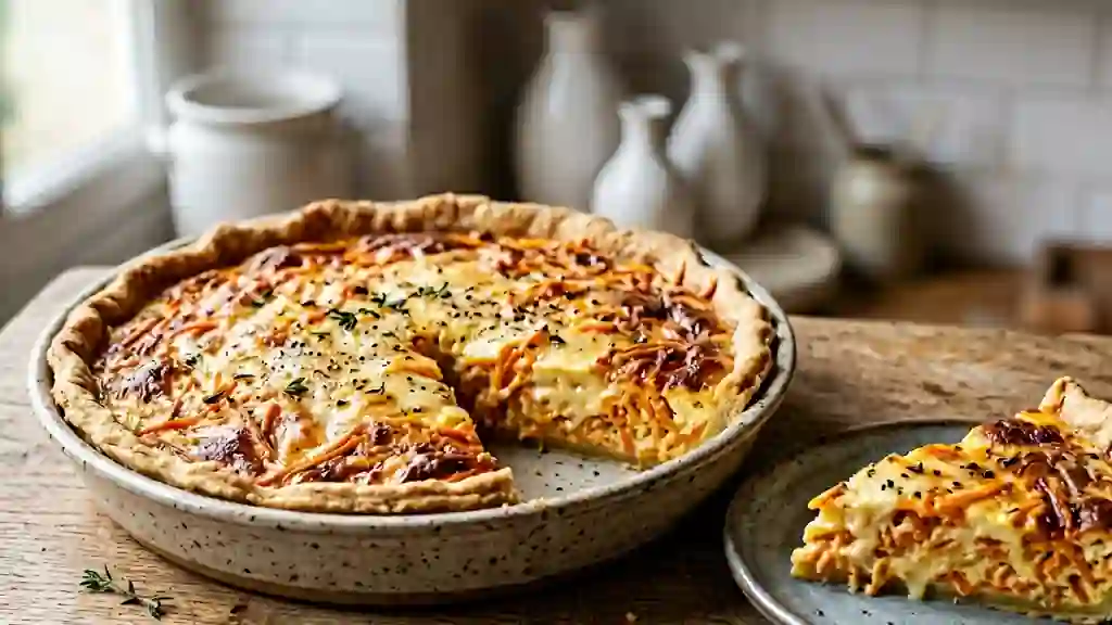 Quiche fondante carottes et gruyère - Photo de présentation
