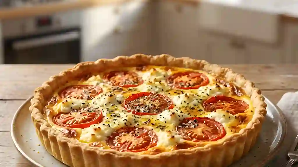 Quiche fondante tomate et ricotta - Photo de présentation