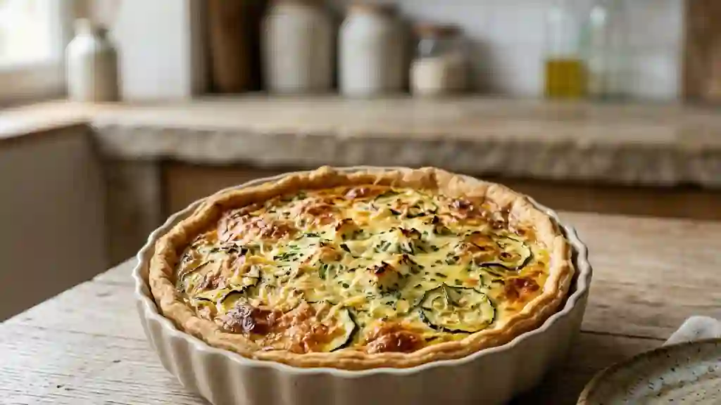 Quiche onctueuse courgettes et Boursin - Photo de présentation