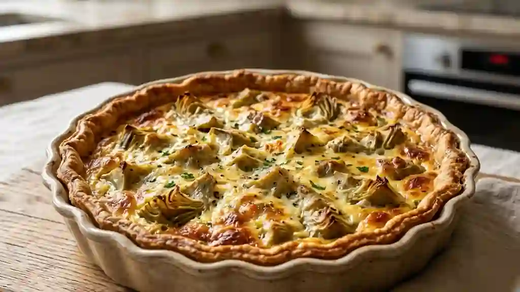 Quiche Fondante aux Cœurs d'Artichaut - Photo de présentation