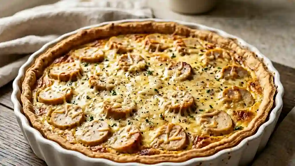 Quiche Moelleuse aux Quenelles et Muscade - Photo de présentation