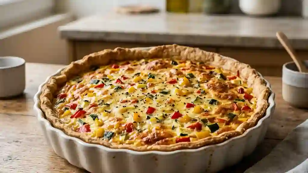 Quiche fondante aux légumes du soleil - Photo de présentation