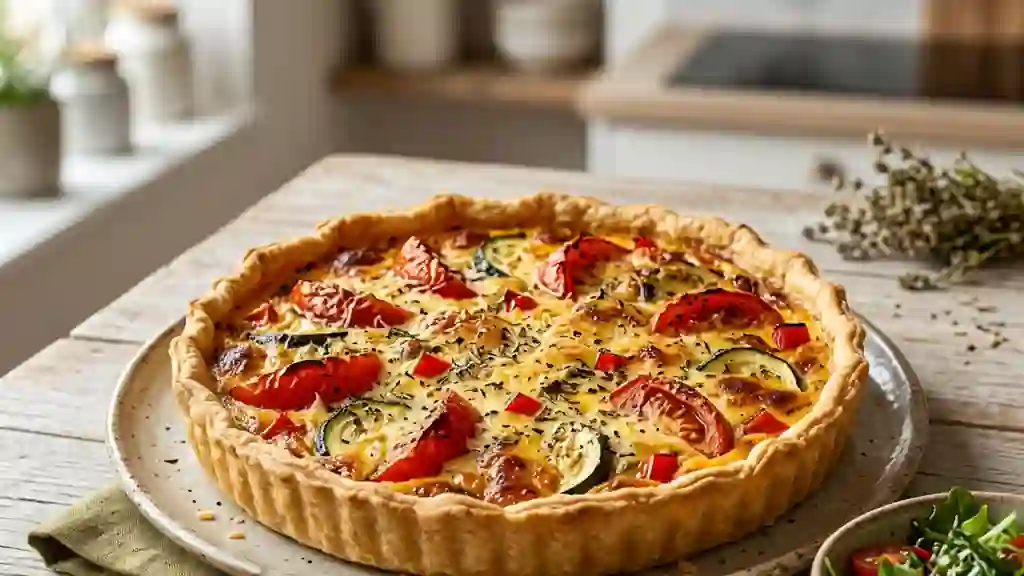Quiche Provençale Fondante aux Légumes - Photo de présentation