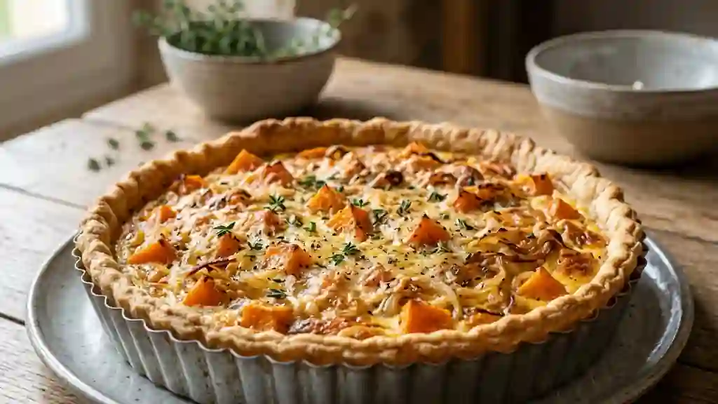 Quiche fondante à la courge et muscade - Photo de présentation