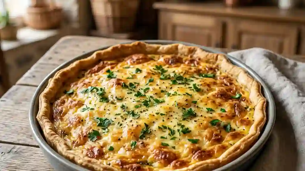 Quiche Fondante au Comté et Persil Frais - Photo de présentation
