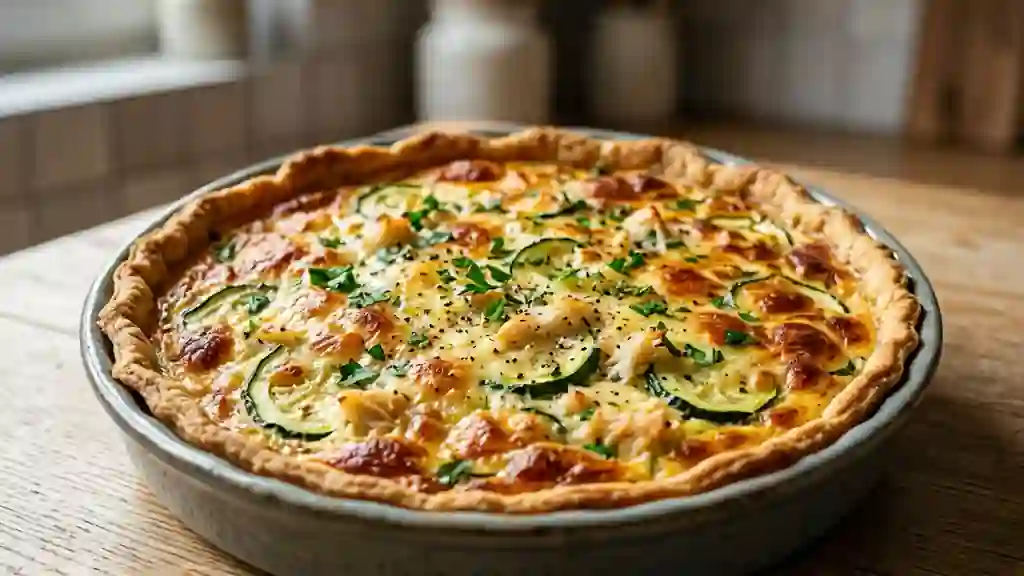 Quiche Fondante au Crabe et Courgettes - Photo de présentation
