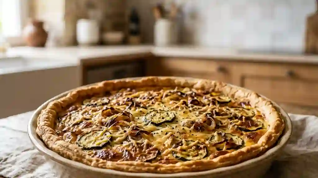 Quiche Fondante Courgettes et Oignons - Photo de présentation