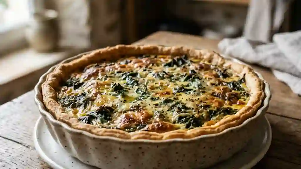 Quiche fondante aux orties sauvages - Photo de présentation