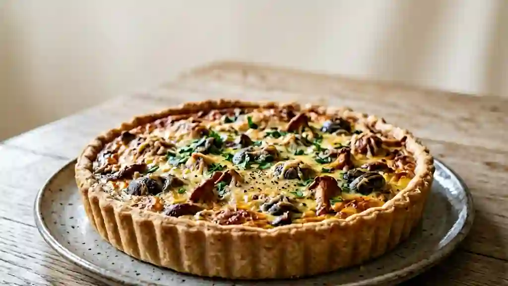 Quiche Solognotte Fondante Escargots et Girolles - Photo de présentation