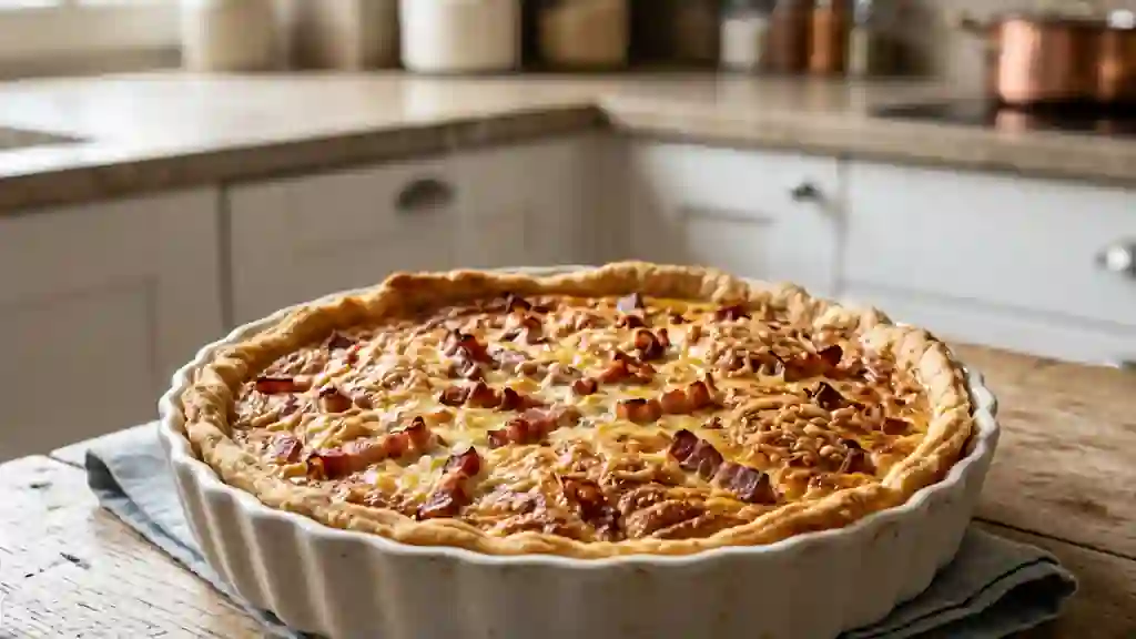 Quiche fondante aux lardons fumés - Photo de présentation