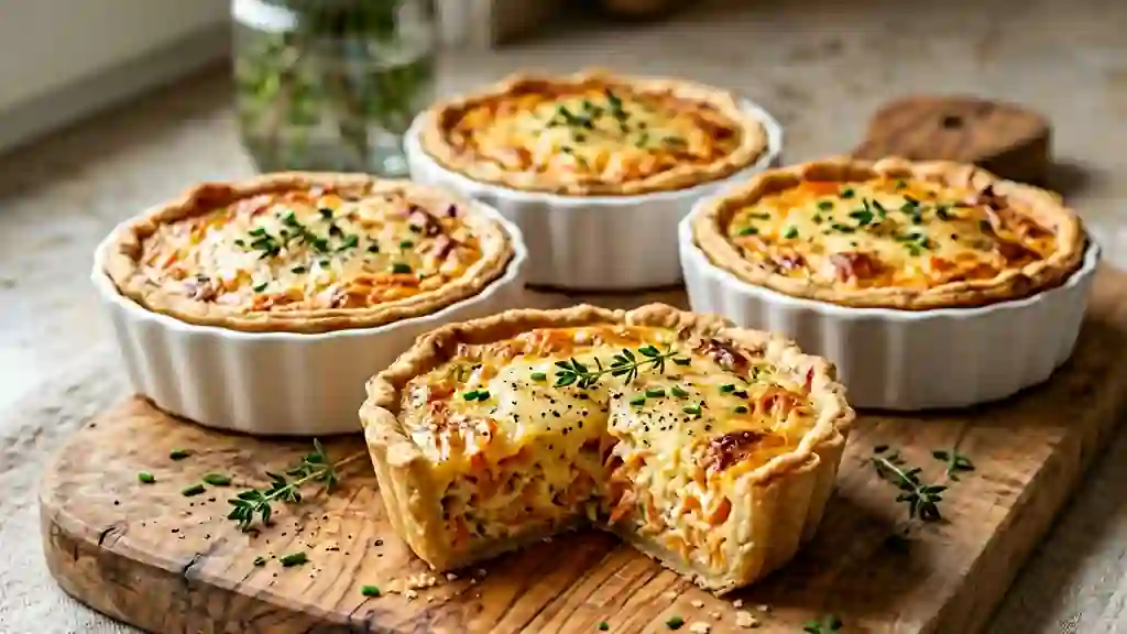 Quichettes aux carottes fondantes et dorées - Photo de présentation