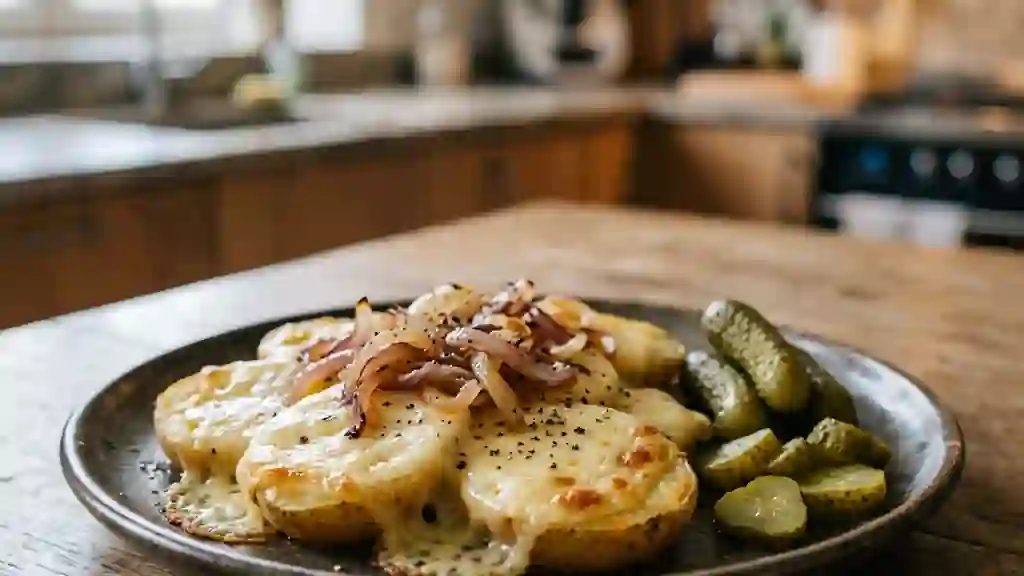 Poêlée de Raclette Fondante aux Oignons - Photo de présentation