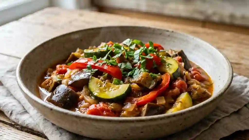 Cocotte de légumes provençaux fondante - Photo de présentation