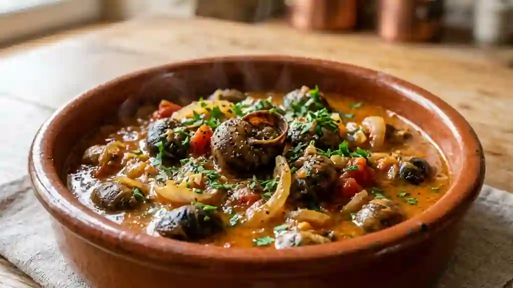 Escargots fondants à la provençale et à l'ail - Photo de présentation