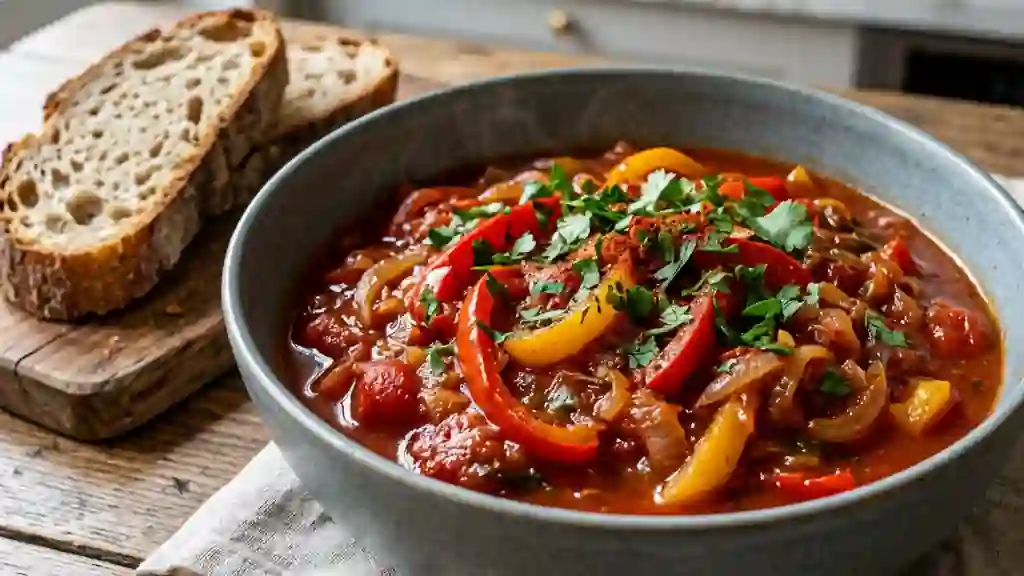 Mijoté fondant poivrons et paprika - Photo de présentation