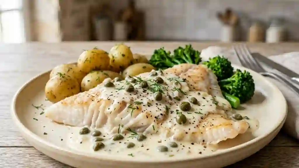Raie Fondante et sa Sauce Blanche aux Câpres - Photo de présentation