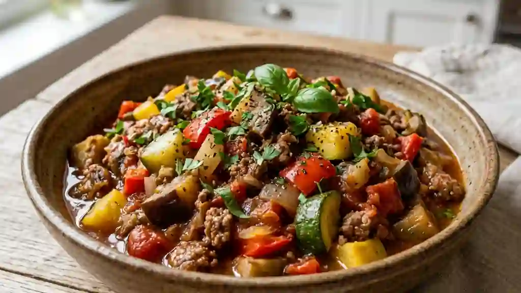 Ratatouille fondante au bœuf haché - Photo de présentation