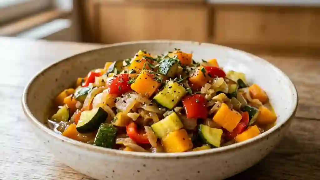 Ratatouille fondante au butternut et poivrons - Photo de présentation
