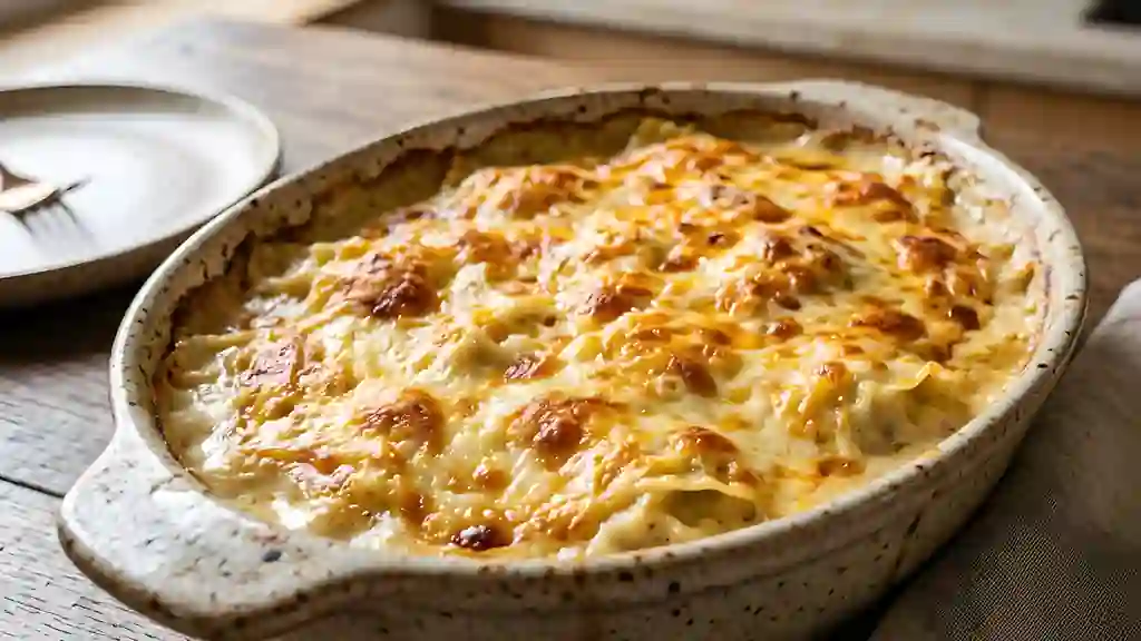 Ravioles gratinées aux trois fromages fondants - Photo de présentation