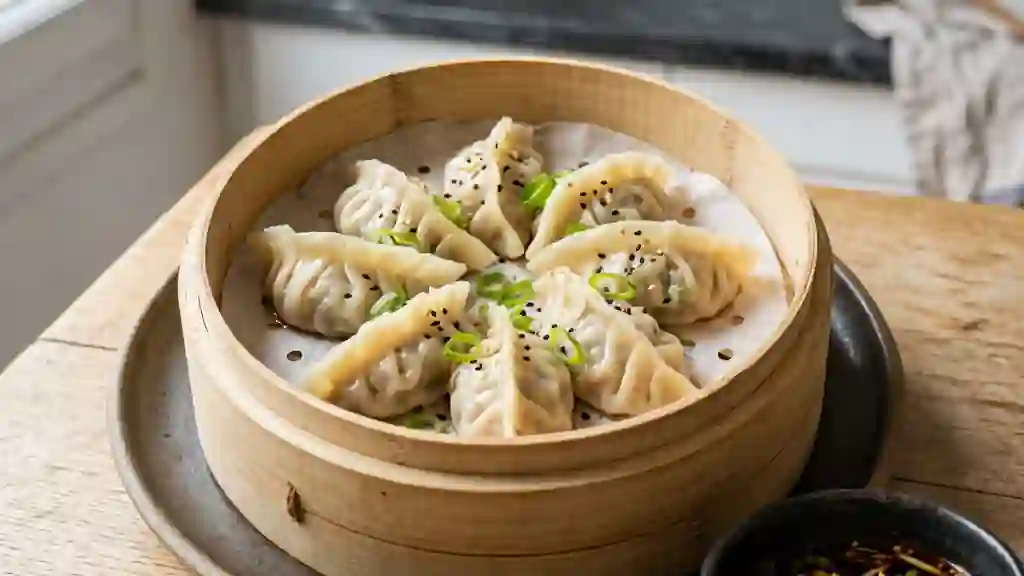 Jiaozi au Porc Juteux et Chou Chinois - Photo de présentation