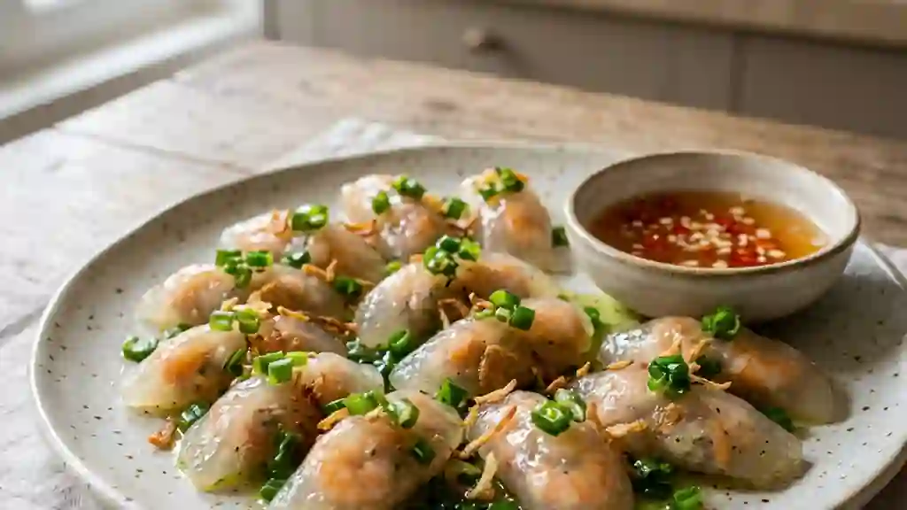 Banh Loc : Raviolis Translucides aux Crevettes - Photo de présentation