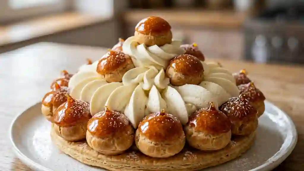 Crème Saint-Honoré fondante et choux craquants - Photo de présentation
