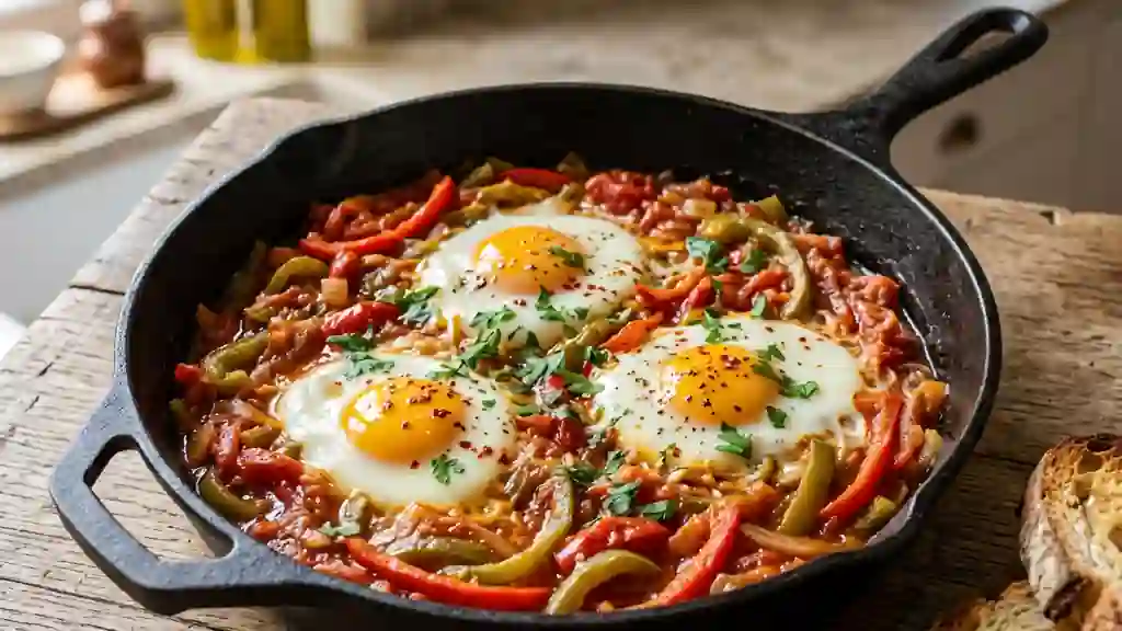 Piperade basque fondante aux œufs - Photo de présentation