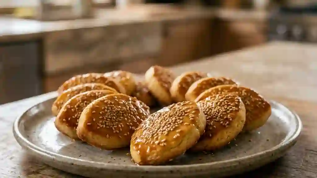 Dziriettes fondantes au miel et sésame - Photo de présentation