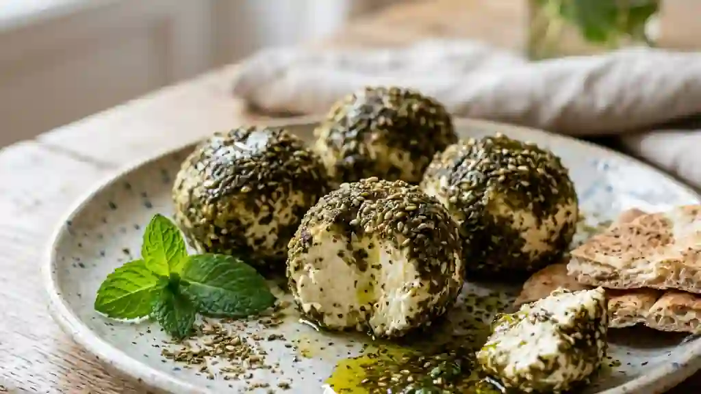 Chenklish : Fromage Libanais Crémeux au Zaatar - Photo de présentation