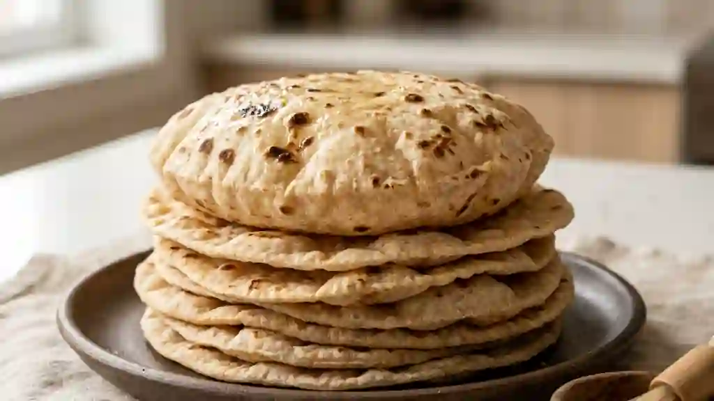 Chapati Traditionnel Moelleux à la Poêle - Photo de présentation