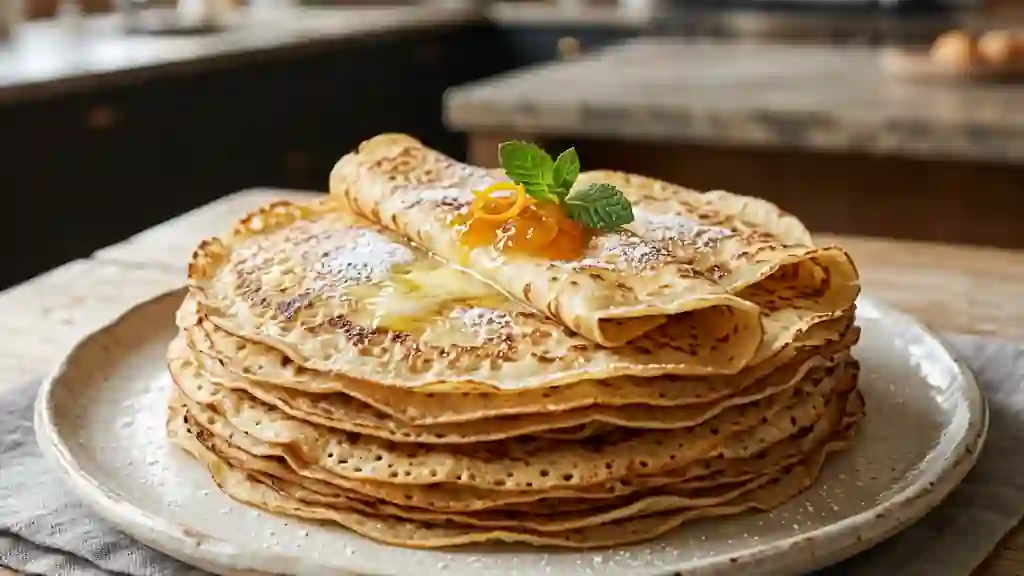 Crêpes Fondantes et Soyeuses à la Règle de 3 - Photo de présentation