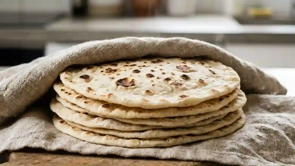 Tortillas de blé souples et moelleuses - Photo de présentation