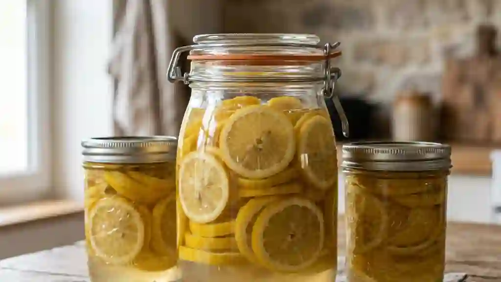 Citrons confits au sel : l'or jaune en bocal - Photo de présentation