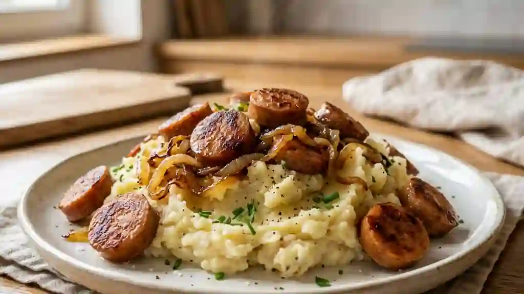 Écrasé Ardéchois à l'Andouille et Oignons - Photo de présentation