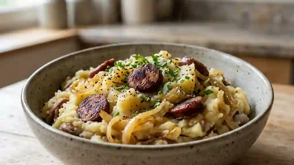 Écrasé de pommes de terre à l'andouille - Photo de présentation